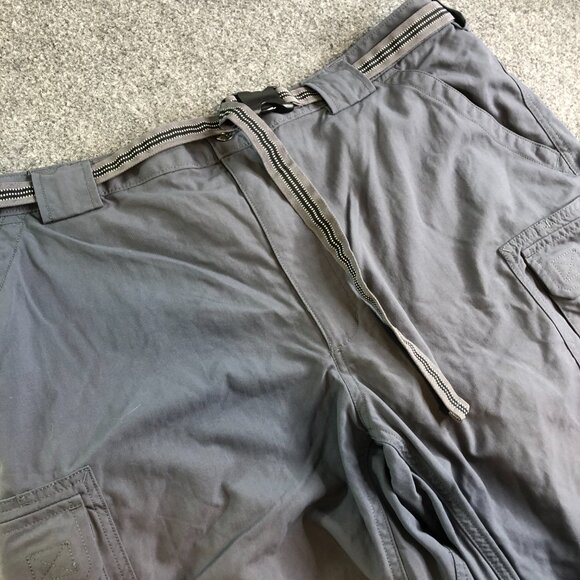 Duluth Trading Co Shorts Mens XXL 2XL Blue Cargo Dry On The Fly Stretch - Picture 2 of 11